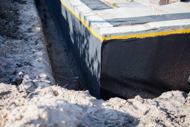 Residential Wet Basement Repair installation at a Cedar Grove, IN home by SJ Waterproofing Pros